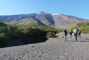 Ascent to Lanin volcano, 3,776masl, from Pucón