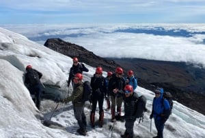 Opstigning til vulkanen Villarrica 2.847 m.o.h., fra Pucón