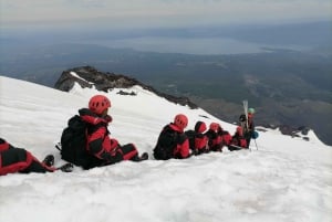 Aufstieg zum Vulkan Villarrica (2.847 m ü.d.M.), von Pucón aus