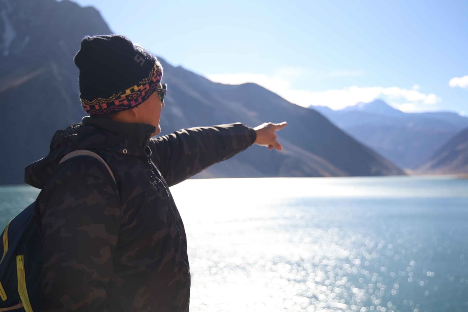 Cajón del Maipo, réservoir El Yeso et Casa de Chocolate avec pique-nique