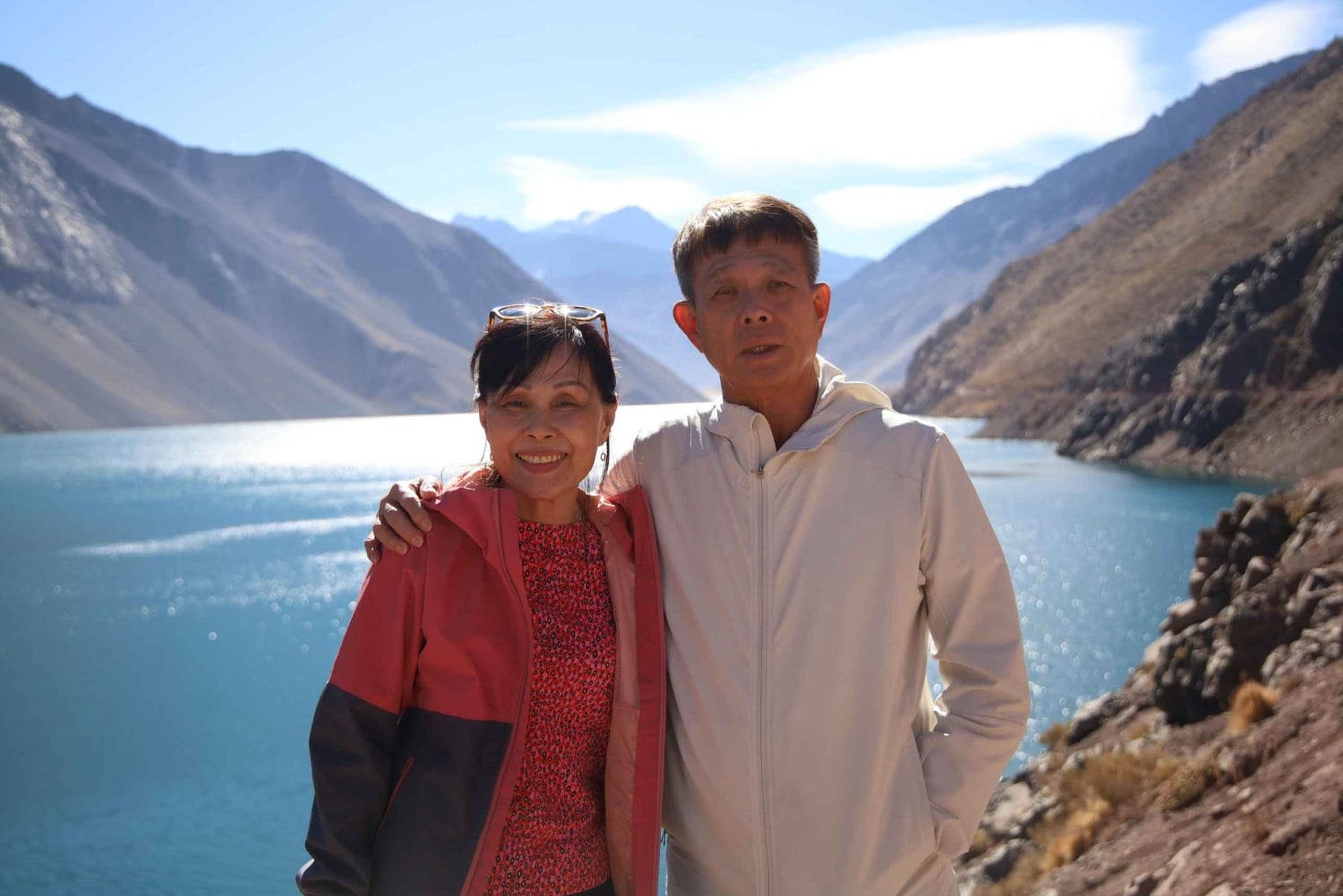 Cajón del Maipo, réservoir El Yeso et Casa de Chocolate avec pique-nique
