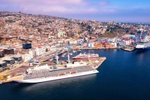 Transfer från kryssningsterminalen i Valparaíso och vinprovning