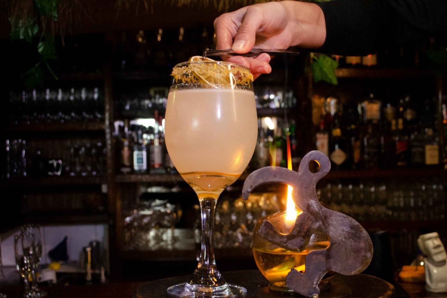 Cena espectáculo en Bali Hai con reposición de vino y transporte