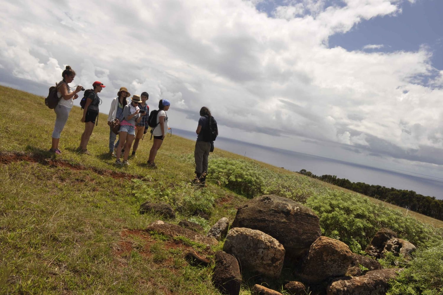 Île de Pâques: randonnée privée au volcan Poike avec guide