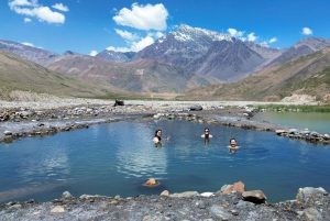 Lago El Yeso + terme El Plomo con grigliata cilena