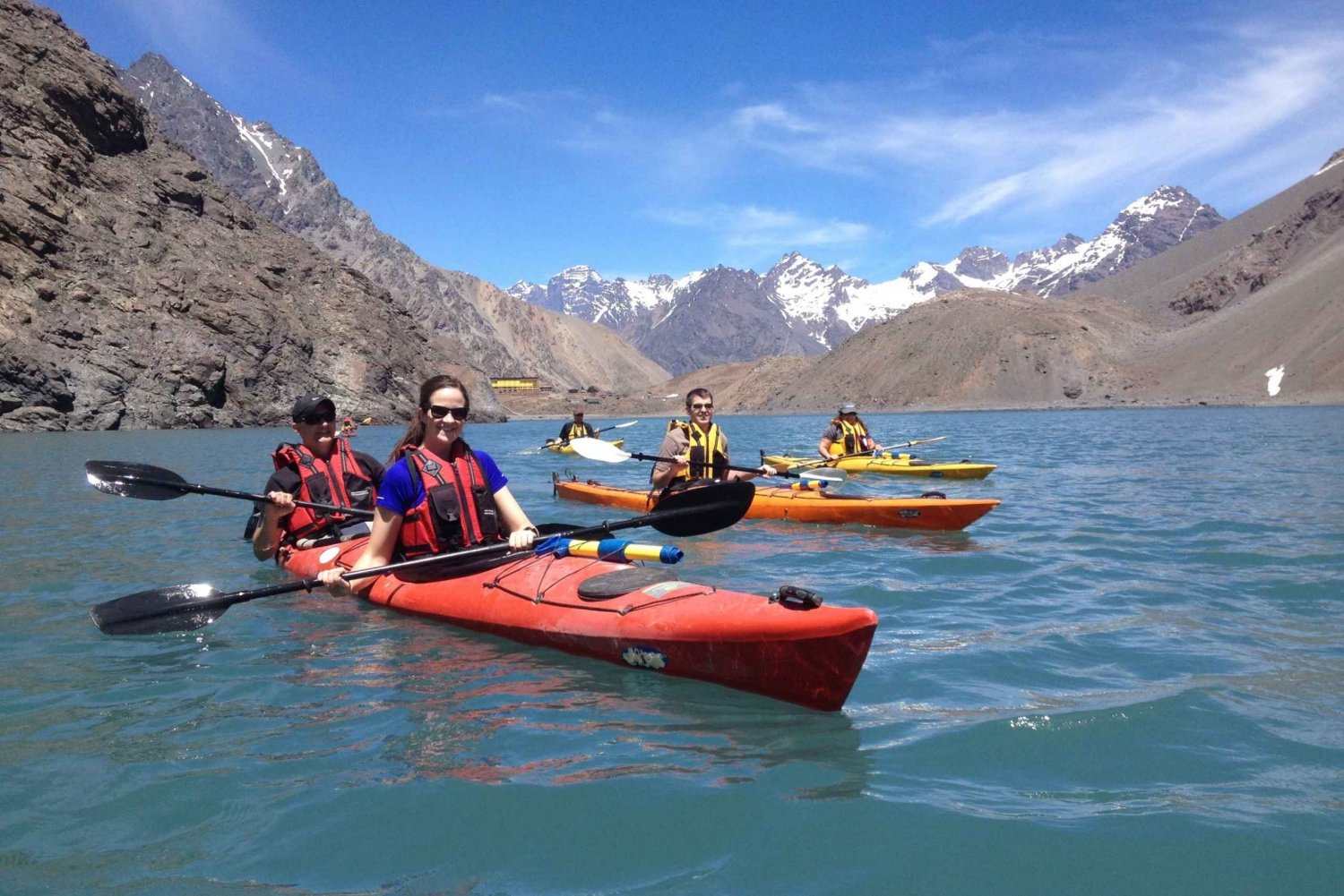 Fra Santiago i Chile: Kajakkpadling i Laguna del Inca