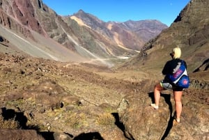 Z Santiago: Wulkan Maipo Canyon i wycieczka do gorących źródeł