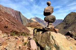 Z Santiago: Wulkan Maipo Canyon i wycieczka do gorących źródeł