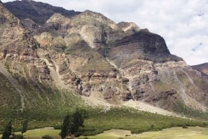 Z Santiago: Wulkan Maipo Canyon i wycieczka do gorących źródeł