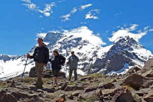 Z Santiago: Wulkan Maipo Canyon i wycieczka do gorących źródeł