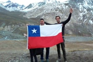 Z Santiago: Wulkan Maipo Canyon i wycieczka do gorących źródeł