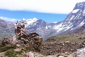 Z Santiago: Wulkan Maipo Canyon i wycieczka do gorących źródeł