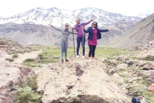 Z Santiago: Wulkan Maipo Canyon i wycieczka do gorących źródeł