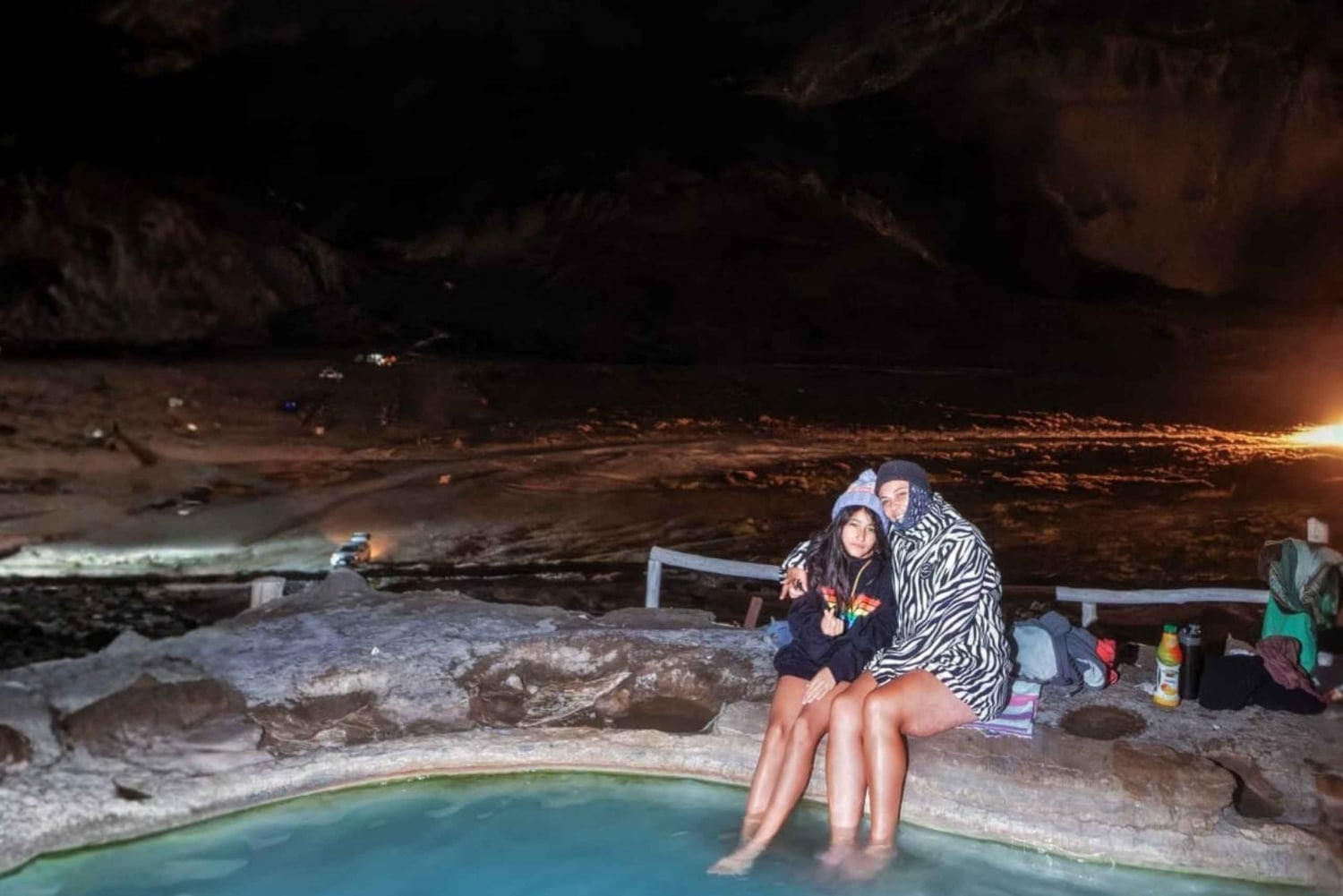 Desde Santiago: Excursión Nocturna a Aguas Termales con Astrofotografía