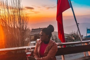 From Santiago: Andes Mountains Sunset and Valle Nevado