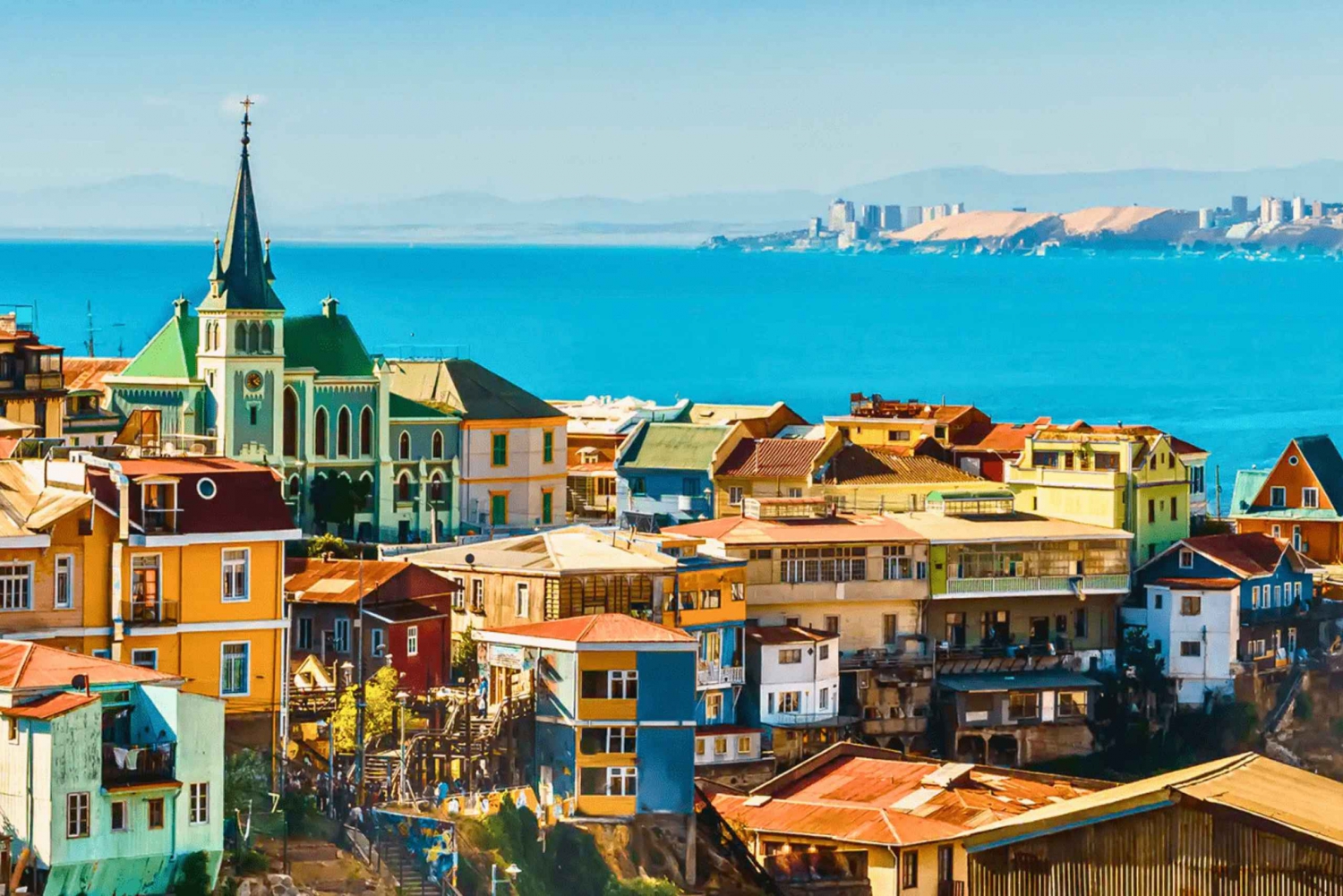 Fuld farve: Valparaíso og Viña del Mar