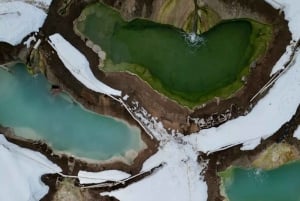 Excursão de 1 dia ao Embalse del Yeso e às fontes termais saindo de Santiago