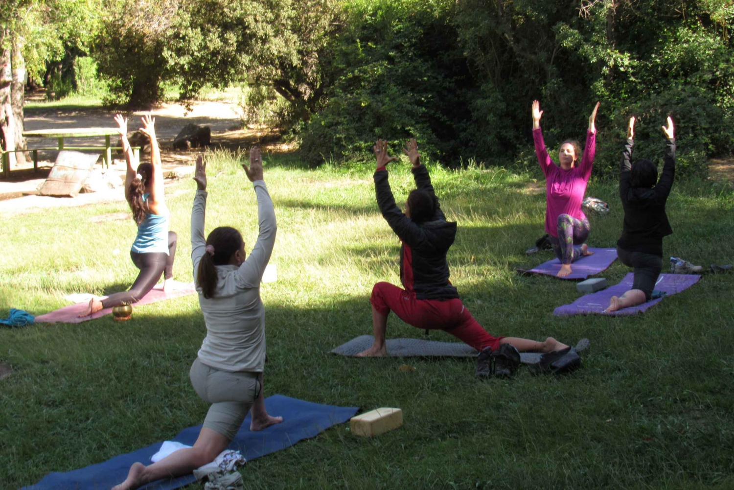 Heldagsoplevelse med yoga og bjergbestigning. Cajón del Maipo