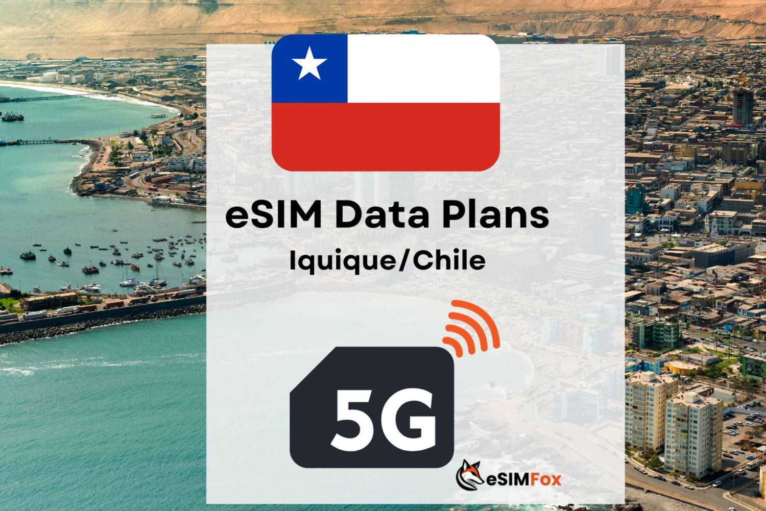 Iquique: eSIM Internett-dataplan for Chile