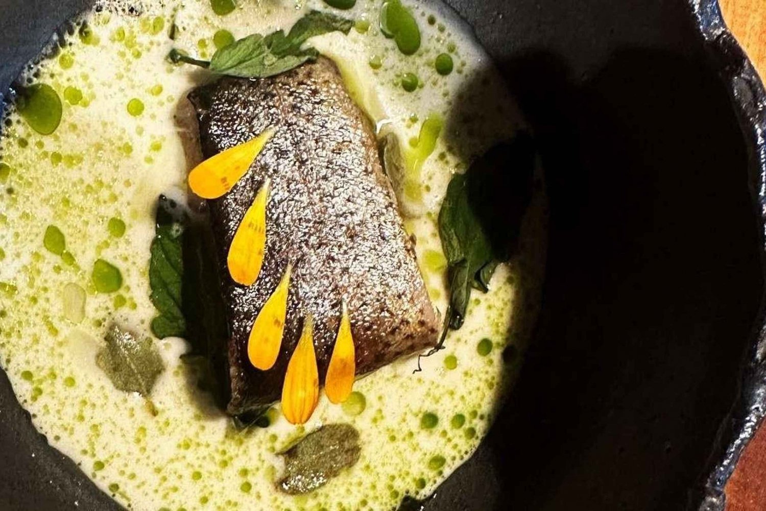 Local haute cuisine tasting menu dinner