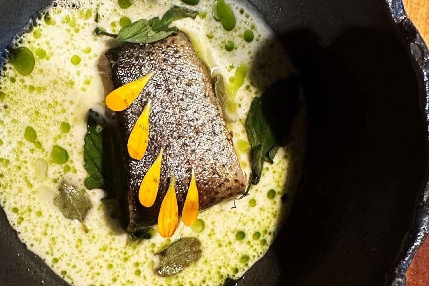 Cena con menu degustazione di alta cucina locale