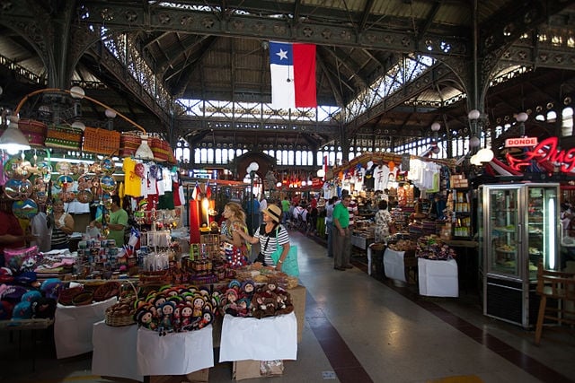 Mercado Central w Santiago