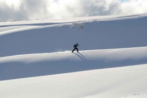 Salita in montagna con gli sci al vulcano Villarrica