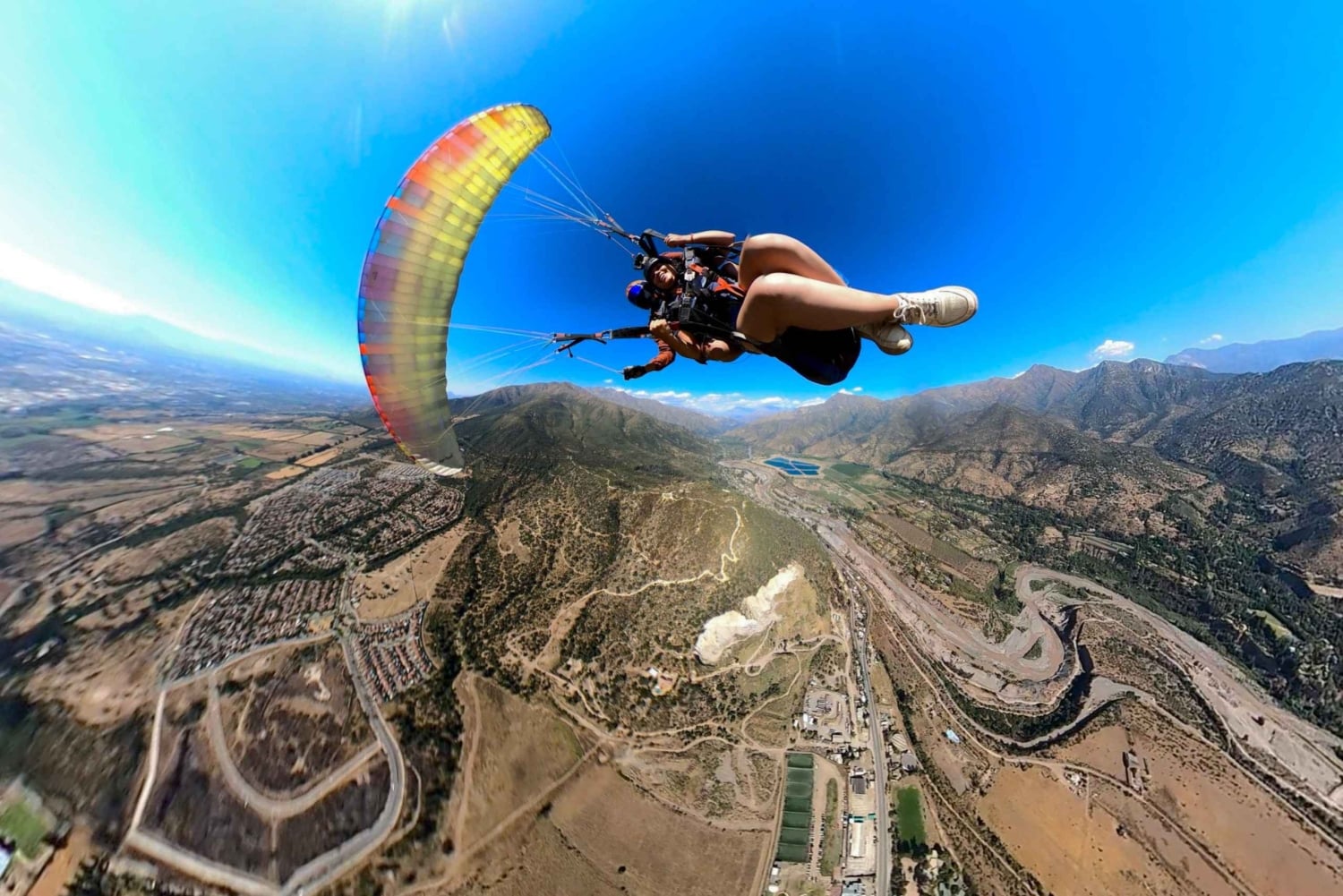 Paragliding i Santiago