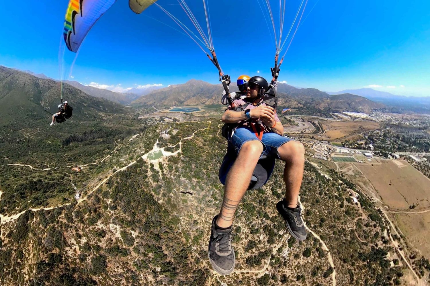 Paragliding i Santiago