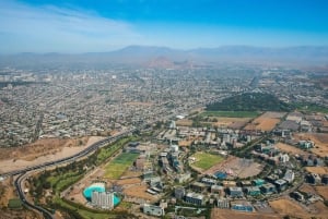 Visite privée en hélicoptère au-dessus de Santiago avec transport à l'hôtel