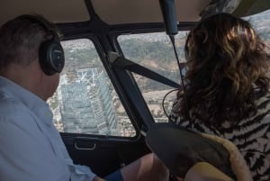 Visite privée en hélicoptère au-dessus de Santiago avec transport à l'hôtel