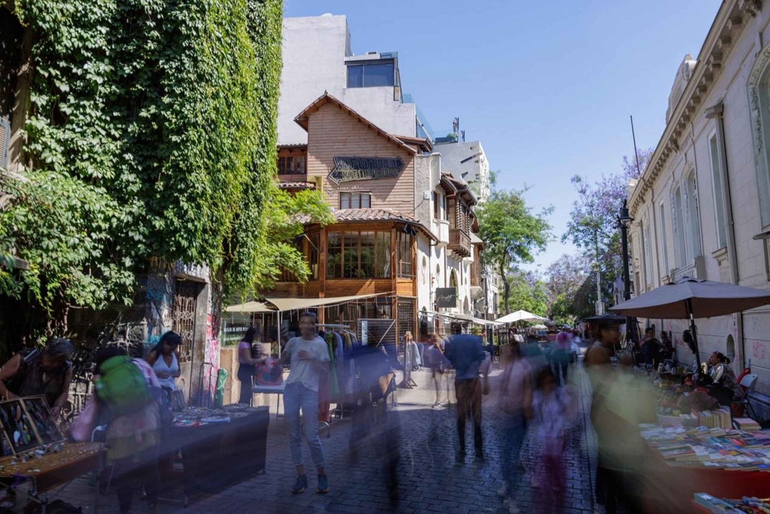 Tour privato a piedi di Santiago come un locale