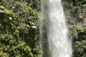 Pucon: discesa in corda doppia Salto el claro 90 metri