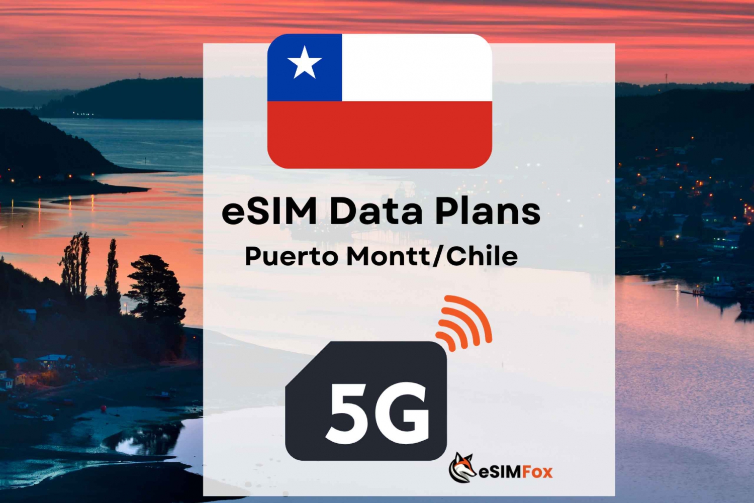 Puerto Montt: eSIM Internet Data Plan til Chile
