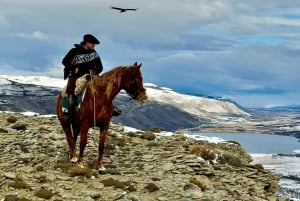 Puerto Natales: Escursione a cavallo di un'intera giornata sulle montagne