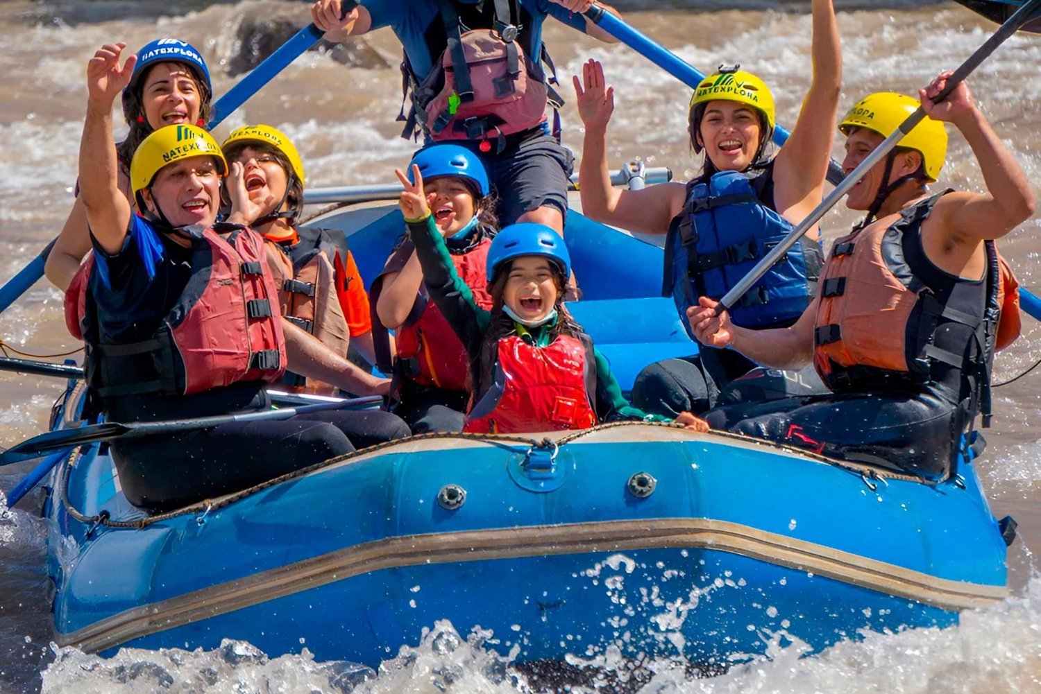 Rafting päivä El Cajón del Maipossa