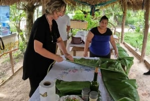 SAN IGNACIO: Experiência de caligrafia de alimentos com uma família maia