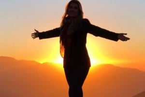 Santiago: Andes Mountains Sunset and Valle Nevado & Picnic