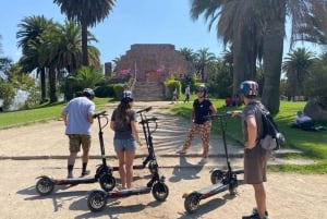Santiago: E-Scooter-Tour mit Seilbahnfahrt (halbtags)