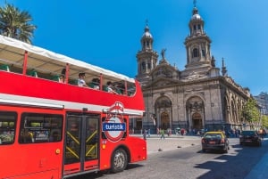 Santiago: Hop-on Hop-off Bus Day Ticket with Audio Guide