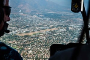 Santiago: Privat helikoptertur med hoteltransport.
