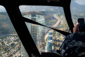 Santiago: Passeio privativo de helicóptero com transporte do hotel.