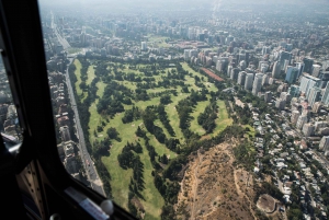 Santiago: Privat helikoptertur med hoteltransport.