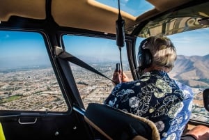 Santiago: Privé helikoptervlucht met hotelvervoer.