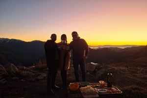 Santiago: pôr do sol na Cordilheira dos Andes com piquenique e brindes.