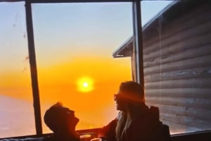 Santiago: Zonsondergang in de Andes met picknick