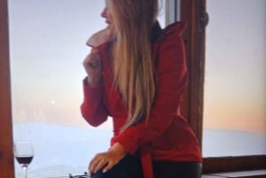 Santiago: Zonsondergang in de Andes met picknick