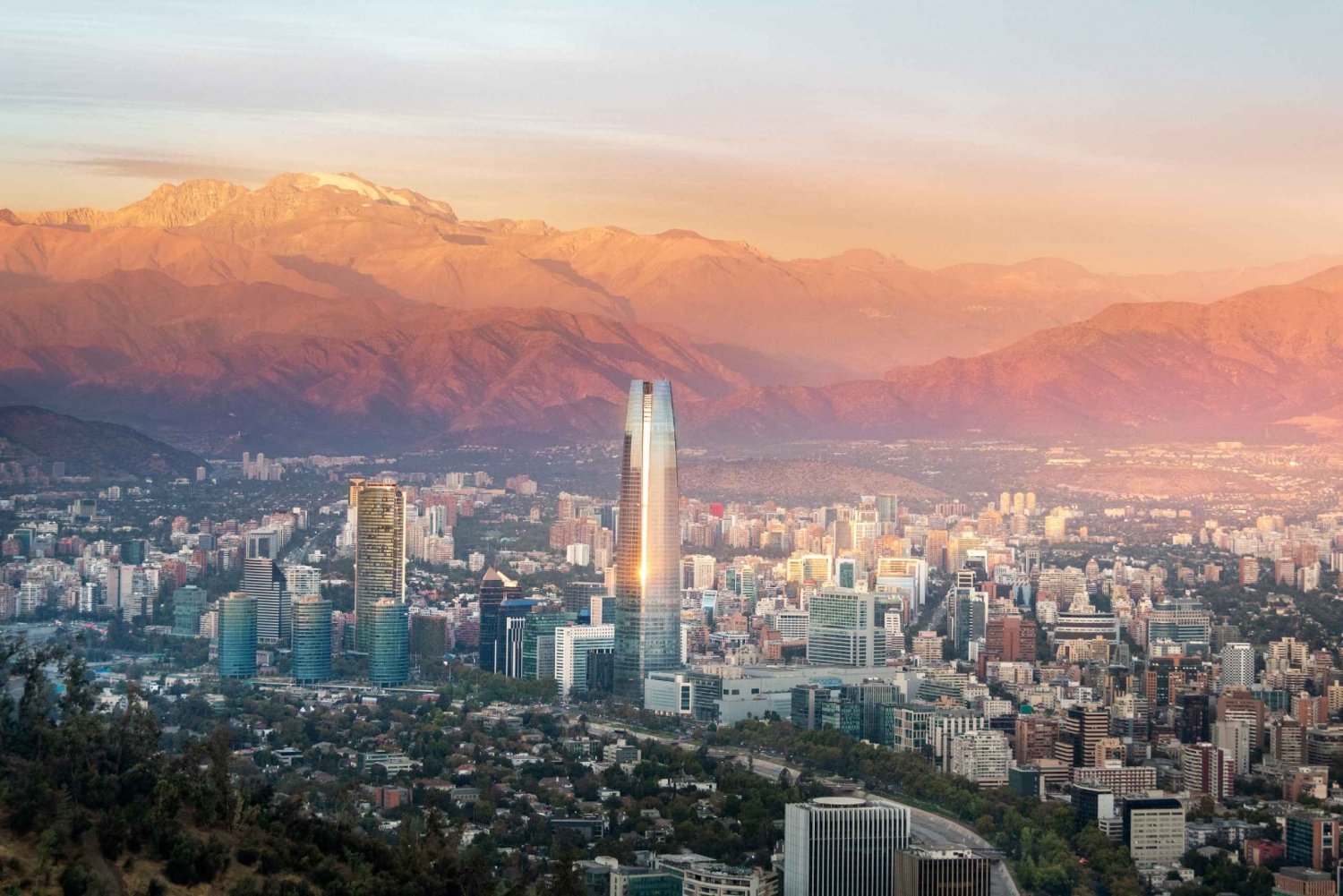 Solnedgang i Santiago: Steder der du kan se de beste solnedgangene