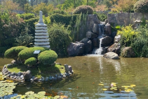 Tour di Santiago al tramonto su uno scooter elettrico. Città e natura