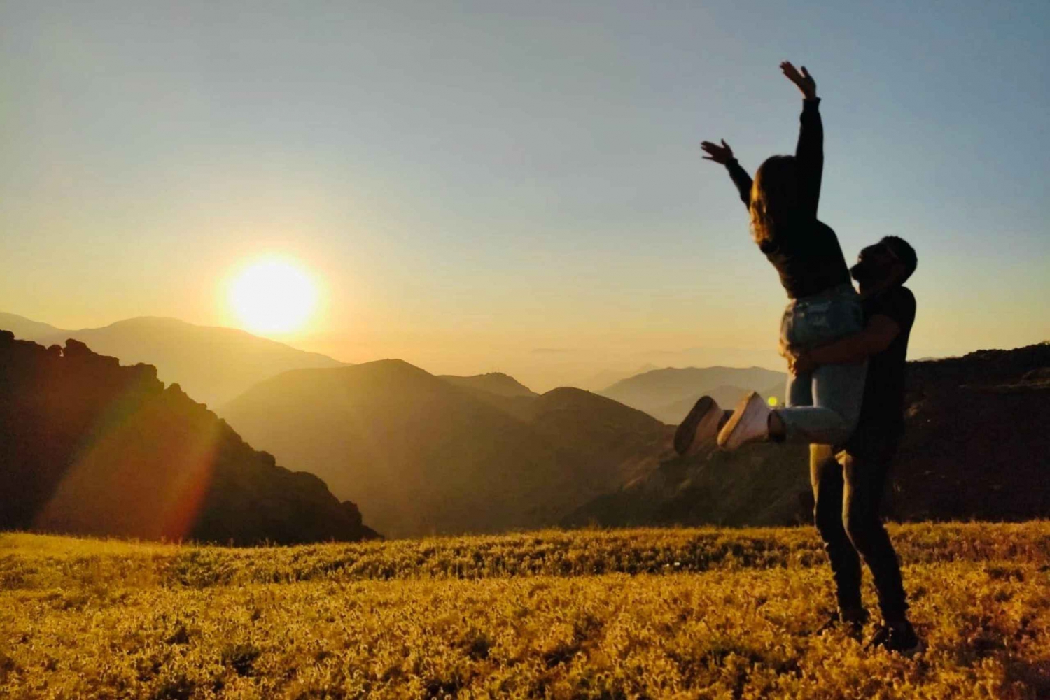 Santiago: Tour Cordillera Sunset, traslado, Guia y Picnic